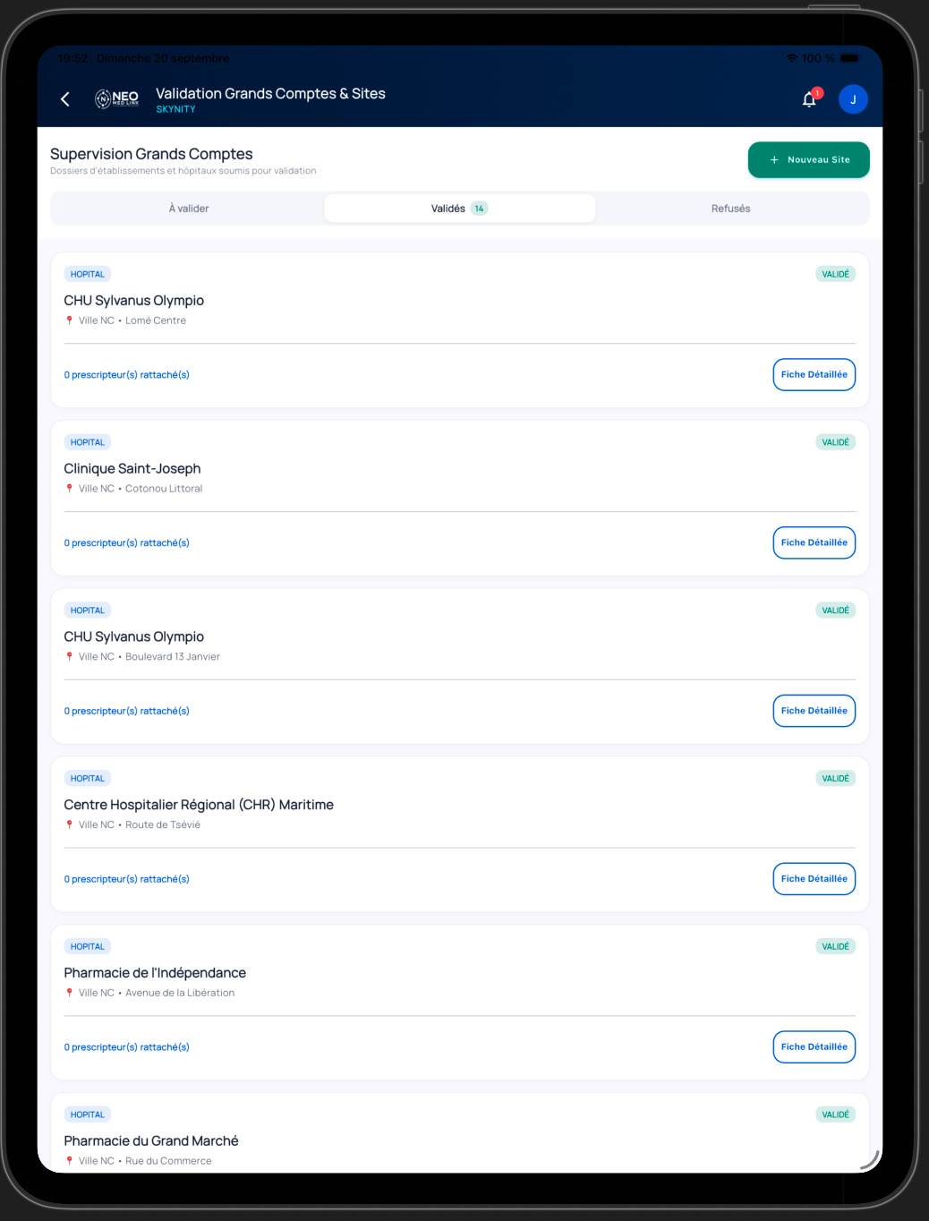 Validation Grands Comptes & KOL